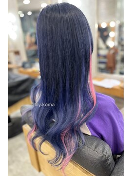 アベリア(Abelia) 【Abelia】　ネイビーブルー×ピンク