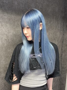 ルフレ 新宿本店2nd(Reflet) ライトブルー　ブリーチ