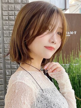 セイドット オモテサンドウ(Say. omotesando) Say.ひし形ボブ韓国ボブレイヤーボブミルクティーベージュ表参道