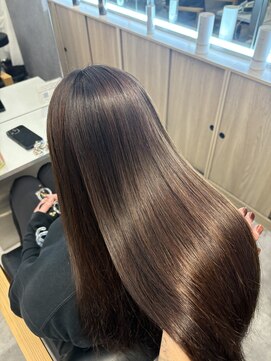 キング 梅田店(K!ng) 縮毛矯正髪質改善ハイライトレイヤーカット梅田美容室エクステ