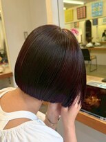 キサイ バズ(kisai BUZZ)&nbsp;切りっぱなしボブ/カカオブラウン/艶髪