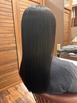 縮毛矯正・髪質改善カラー専門店 AMI a BELL Haru-Ru【4月14日OPEN(予定)】 髪質改善ストレート × 艶感ブラックロング