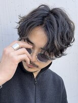 テン 心斎橋(tenn.)&nbsp;フェザーショートフェザーパーマニュアンスパーマショートヘア