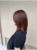 【髪質改善】うる艶カラーが映えるストレートボブ