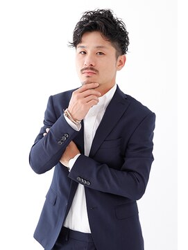 ビーグレイス ワイルドツーブロック×30代アップバングパーマ