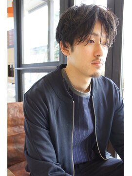 ドロップ(drop) 大人の黒髪ナチュラルツーブロック