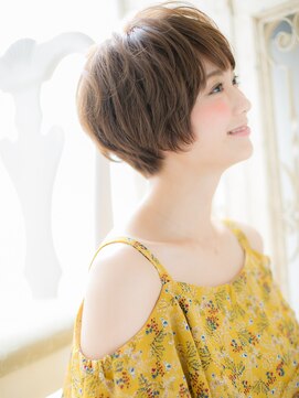 ブルー(BLUE) *CUORE水戸*…ココアベージュハイライト大人可愛いマッシュボブb