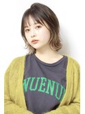 大人かわいいミニウルフボブインナーカラーくびれヘア
