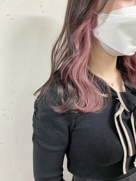 アジールヘア 東上野店(agir hair) イヤリングカラー/ピンク/イルミナカラー【上野/東上野】