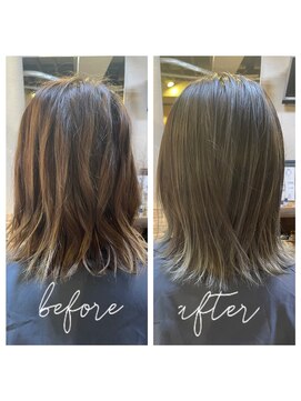 アックスピュア(axe pure) アデクシーカラー＆髪質改善トリートメントで美髪ヘア