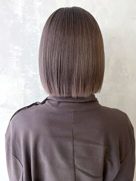 アイティーバイアルバム 八王子店(IT by ALBUM) グレージュボブ_外ハネボブセクションカラー_ba363272