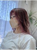 フレーミング+ハイライト×ペールピンク