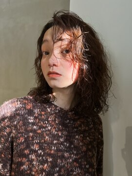 ヘアー アイス ルーチェ(HAIR ICI LUCE) ウエーブパーマ うざバング 前髪パーマ/西田