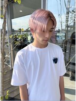 アース コアフュールボーテ 富山婦中店(EARTH coiffure beaute)&nbsp;ホワイトピンクダブルカラーメンズハイトーン