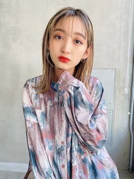 ケイト(kate) 【kate 大宮】シアーベージュ×切りっぱなしミディ