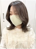 グレージュカラーダブルカラーくすみカラーケアブリーチ韓国