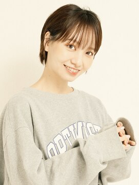 オンク 新宿(onk) 黒髪/グレーベージュ/レイヤーロング/前髪パーマ[新宿駅]