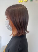 イヤリングカラーオレンジ