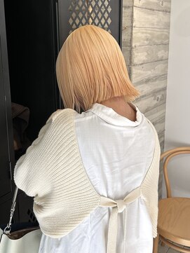 ヲタク 渋谷 代官山 恵比寿(wotaku.) 抜きっぱなしぶりー/ブロンドカラー/ケアブリーチ