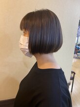 すみれ美容室 【亀有】ショートボブ/縮毛矯正