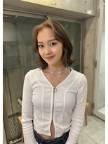 ローウェ 表参道(Louwe)&nbsp;フェイスフレーミングカラー/ベージュ