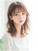 ☆ホワイトグレージュミニウルフデジタルパーマチェリーブラウン