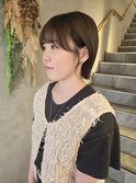 伸ばしかけショート→ミニボブ