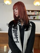 リヴ ウメダ(LIV umeda)&nbsp;レッド×ブラック/ブリーチ/ダブルカラー【梅田】