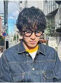 ニュアンスパーマツイストスパイラルパーマメンズマッシュ
