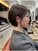 ふわっと柔らかい♪丸みボブ