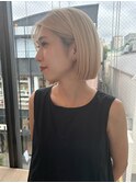 ミニウルフレイヤーカット顔周りカット前髪カット韓国ボブ/