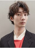 MEN’S HAIRブルーブラックシャドウパーマ