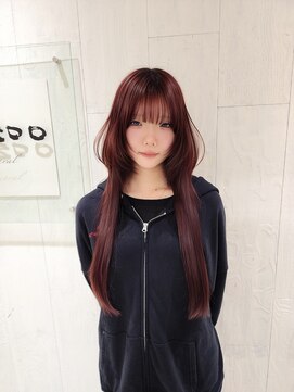 タブーセントラル(TABOO Central) 【TABOO Central】ロングウルフカット/カシスラベンダー