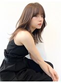 大人可愛いハイライトベージュカラーダブルカラーオージュア