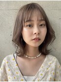 透明感カラー くびれヘア 顔まわりカット【肥田亜沙美】
