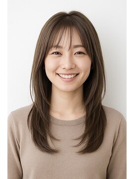 アオトーキョー 二子玉川(ao.tokyo) レイヤーカット × ナチュラルストレート
