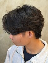 ルーメン 岐阜(ROOO MEN)&nbsp;メンズセンターパートマッシュフェザーパーマ