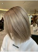 桑名レイヤーカットブリーチダブルカラー髪質改善トリートメント