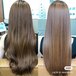 髪にドラマをストレート