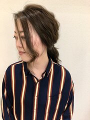 【札幌平岡　ヘアセット(ポニーテール)】　奥崎裕也