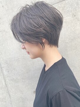 アンド ストーリーズ(&STORIES) 大人可愛い耳かけショートボブダークアッシュブラウン