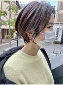 「NUDE」#10代 20代 30代 40代 前髪なしショート 束感ショート