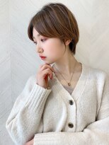 ロンド ストラーダ 心斎橋(Lond strada)&nbsp;ショート×ハイライト白髪ぼかし×シルキーベージュ[心斎橋]