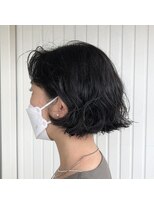 エバーグリーン(evergreen)&nbsp;【エバーグリーン】切りっぱなしパーマボブ【中島】