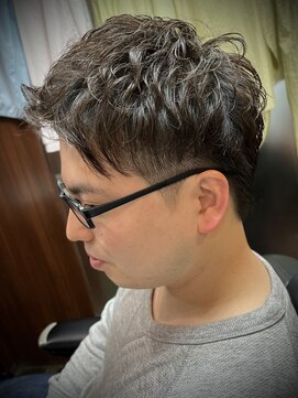 ヒロギンザ 新橋銀座口店(HIRO GINZA) 【形状記憶パーマ】ツーブロックスタイル