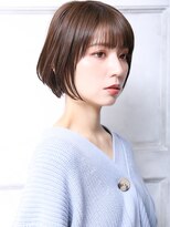 トロン(tronc)&nbsp;大人可愛い小顔美髪ツヤ髪モテ髪外ハネボブ小顔カットミニボブA4