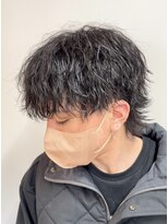 グート ヘアーメイク(gut HAIR MAKE) メンズ マッシュウルフ 波巻きパーマ