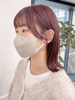 ネオリーブ クーロ(Neolive curro) 韓国ピンクカラー×美髪ボブミディアムストレート横浜/東神奈川