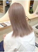 ハイトーンカラーミルクティーベージュケアブリーチダブルカラー