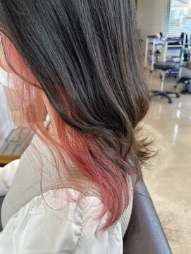 ラ メール ヘア デザイン(La mer HAIR DESIGN) インナーカラー/ピンク